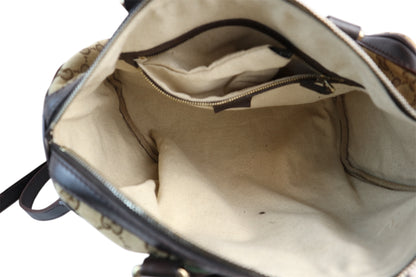 Gucci Web boston With Strap GG Canvas