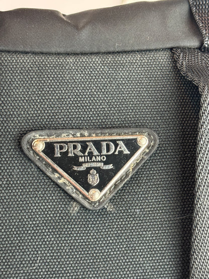 PRADA Tessuto Nylon Montagna Double Buckle Backpack Black