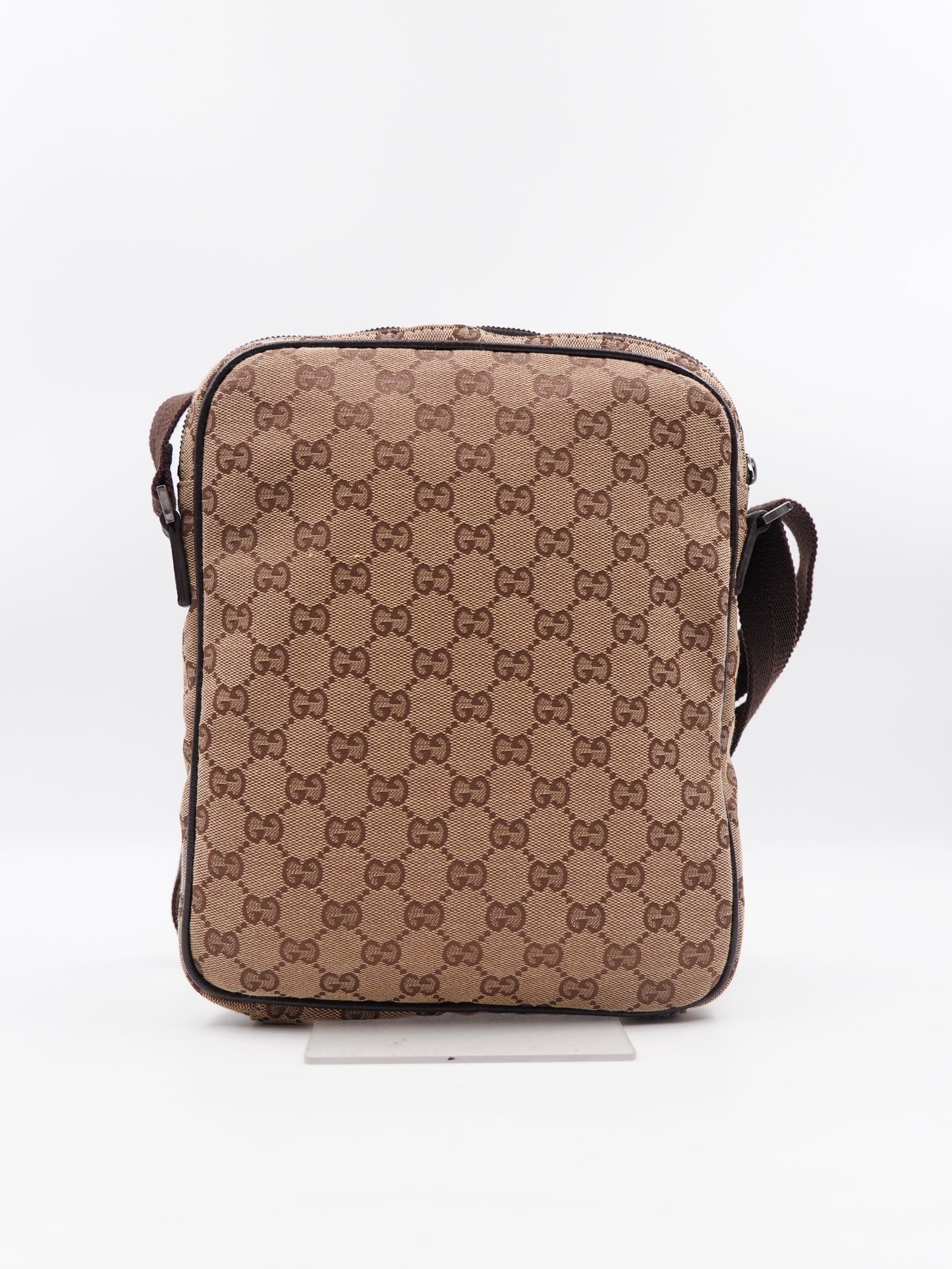 Gucci Front many zippy GG Canvas Brown