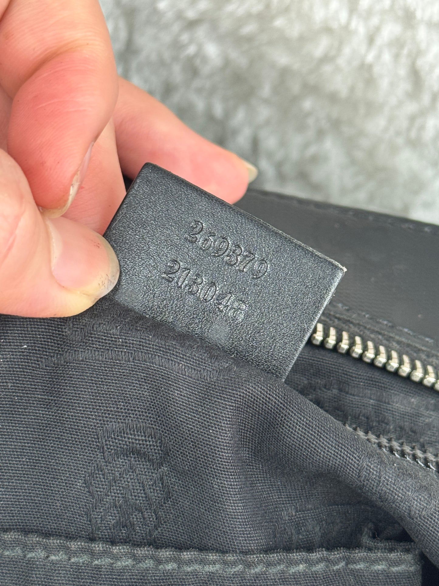 GUCCI Web Flat 500 Messenger GG Imprime Medium Black