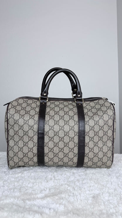 GUCCI Joy Boston GG Supreme Coated canvas Brown