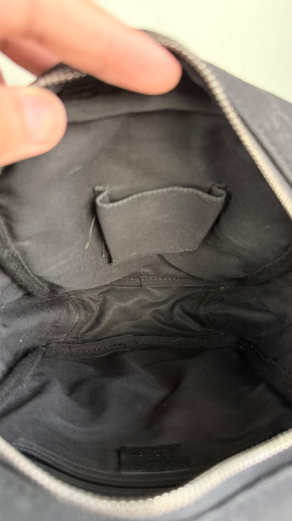 GUCCI Front pocket GG canvas Black Crossbody Black