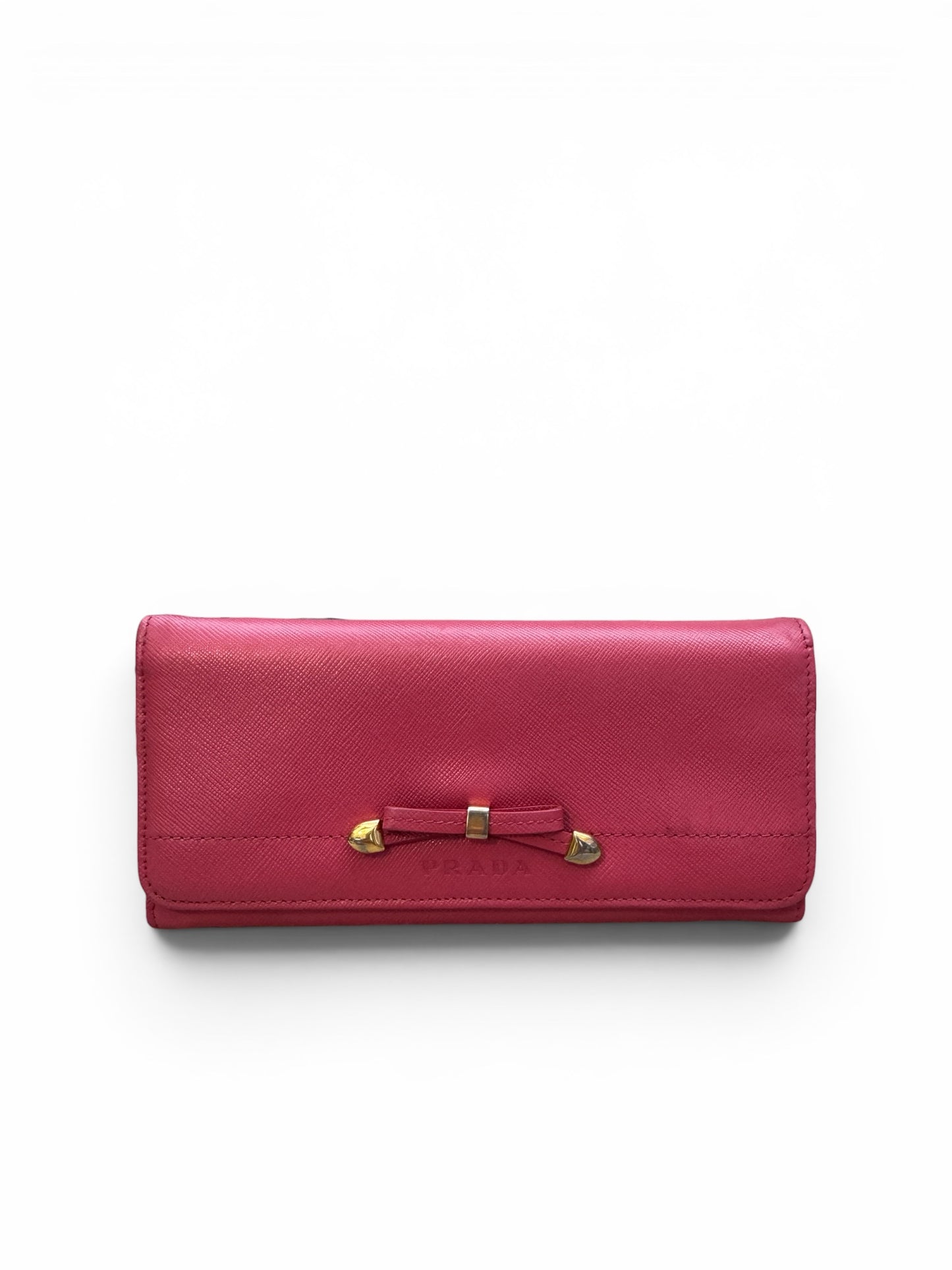WA22👛 Prada saffiano Pink Bow