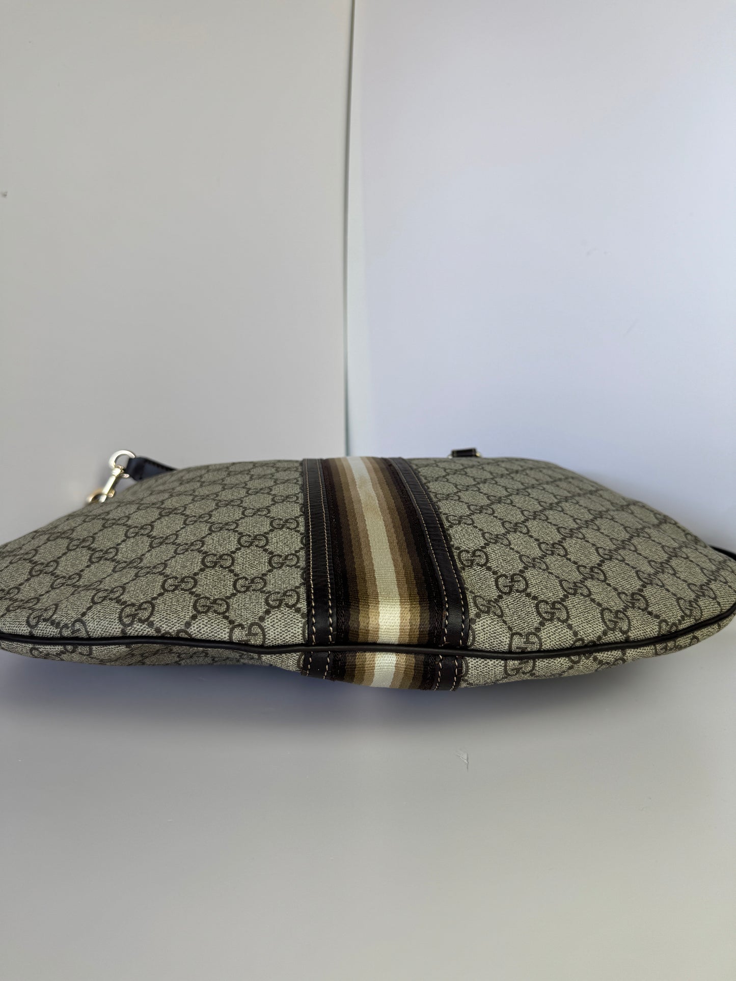 GUCCI GG Supreme Retro Web Two Ways Tote