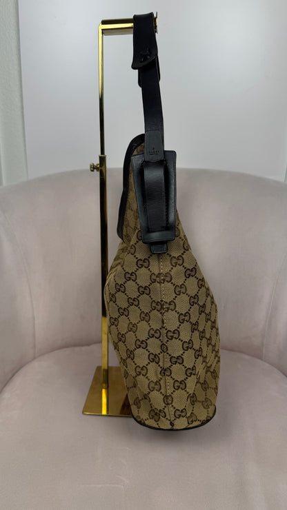 Gucci GG Canvas Hobo Shoulder Bag (Vintage)