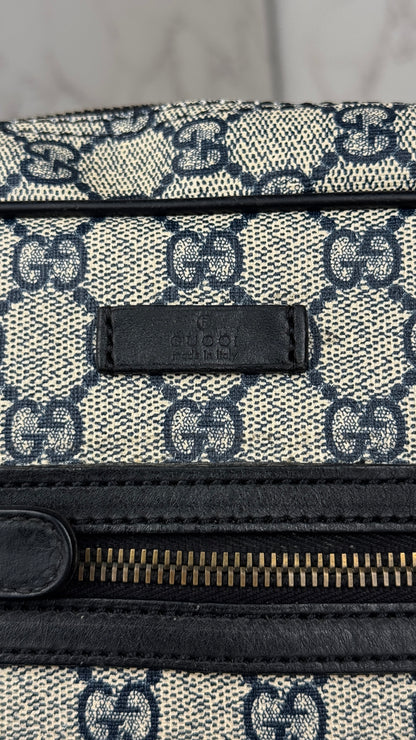 Gucci Front Zip Messenger Navy