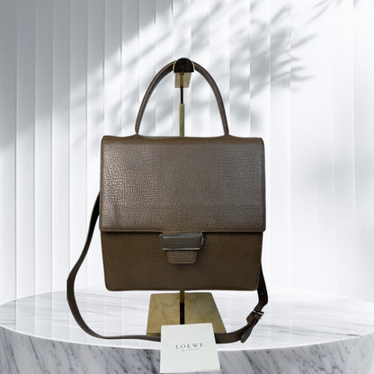 Loewe Leather Top Handle and Crossbody (Vintage)