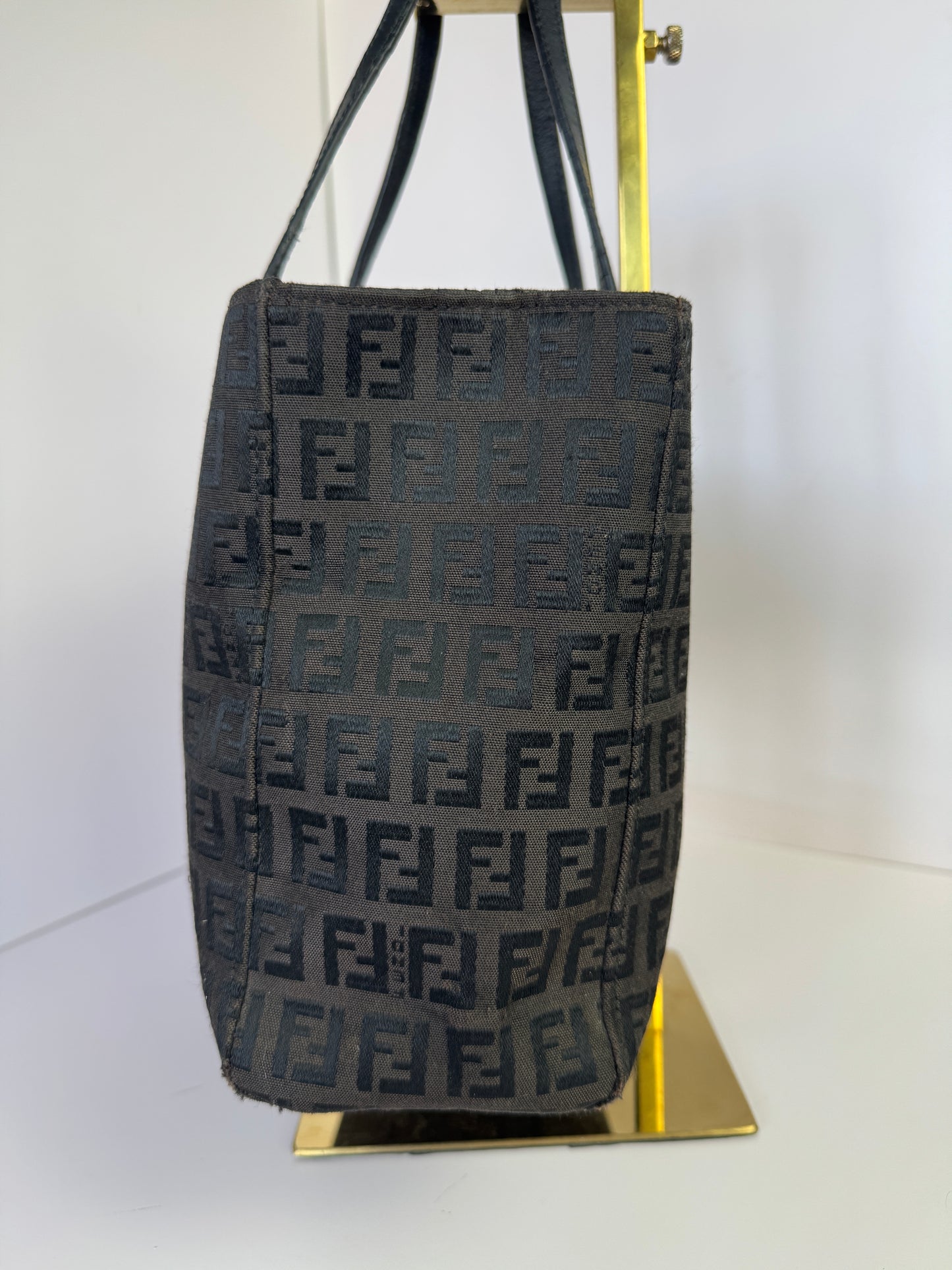 FENDI Vintage Shopping Tote Zucchino Canvas Small