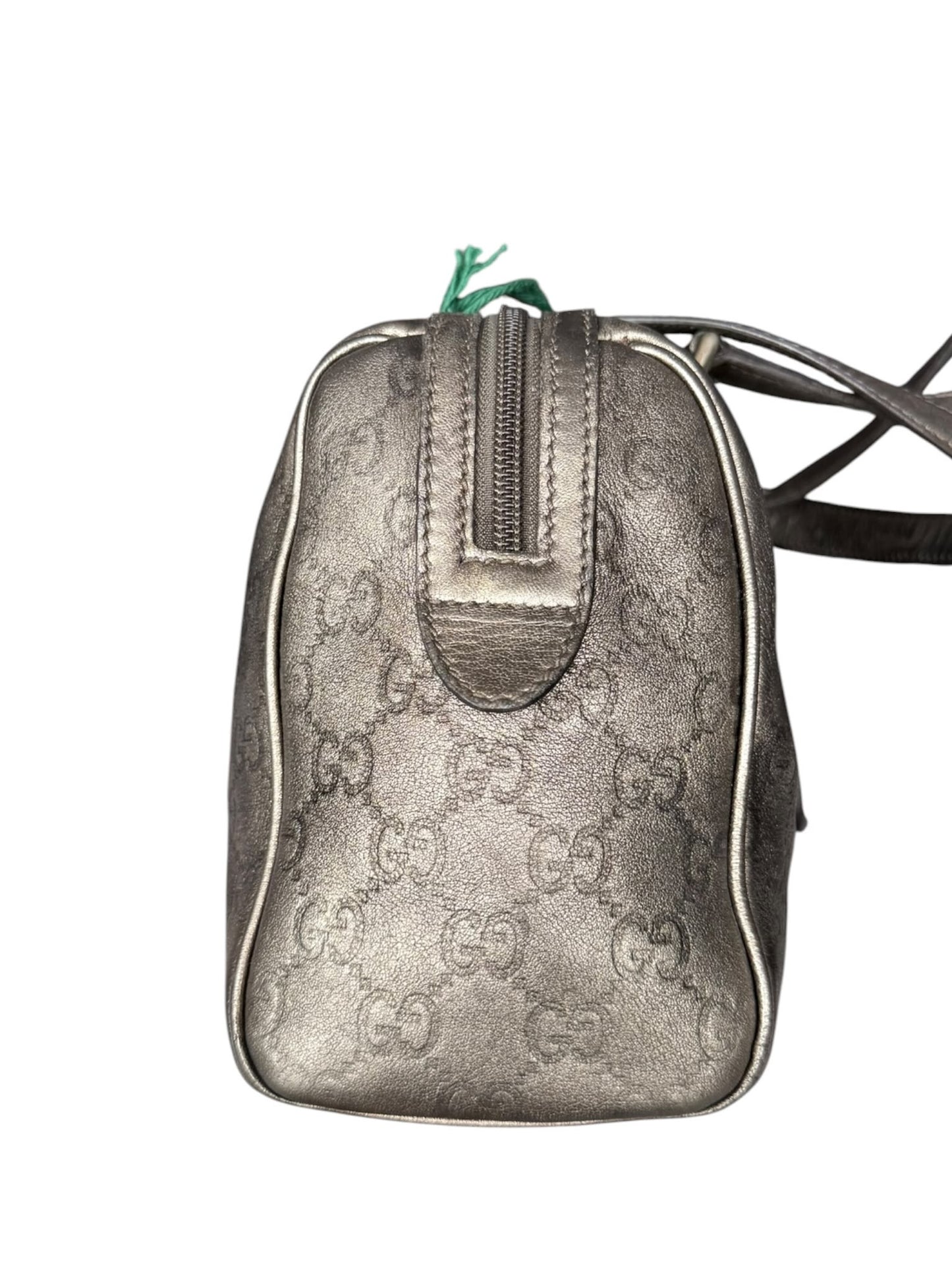 Gucci Boston Mini Guccisimma Leather Grey