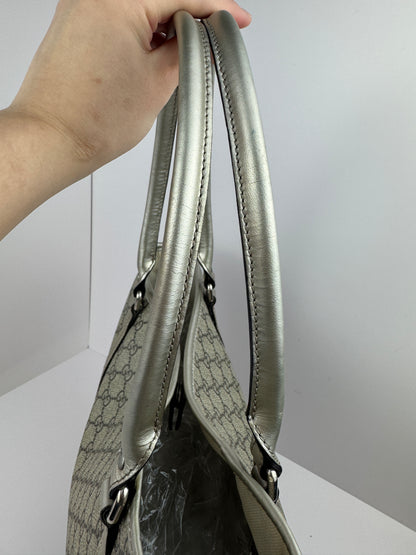 Gucci shopping Coated Canvas Grey