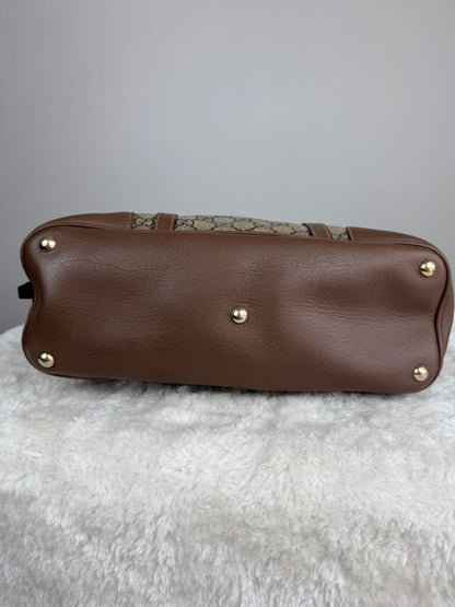 GUCCI Nice Dome GG Supreme Coated canvas Brown