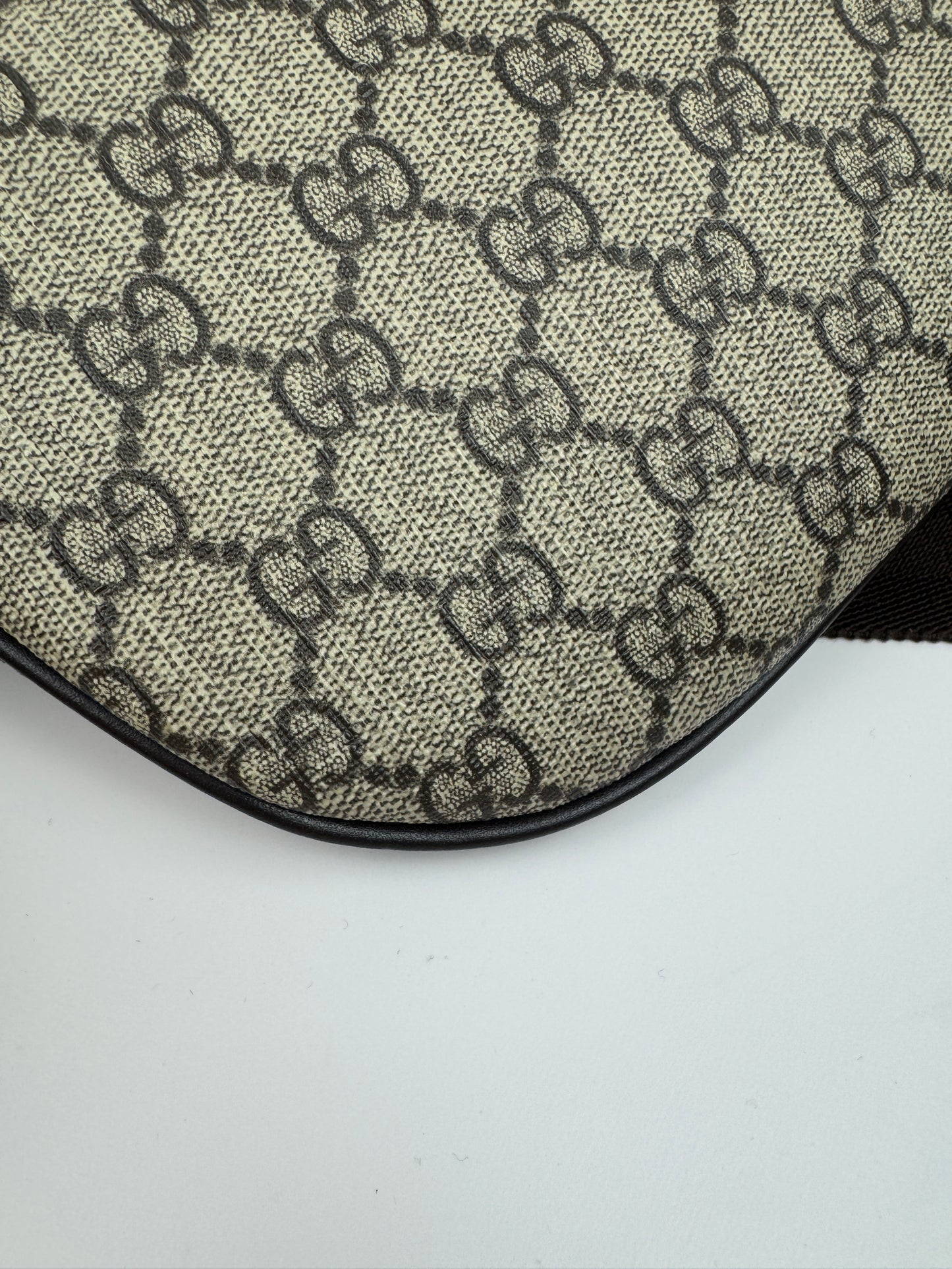 Gucci Belt Bag Coated Canvas GG Brown