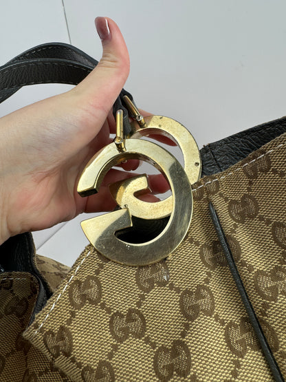 Gucci Charlotte Logo GG Limited Canvas Grey