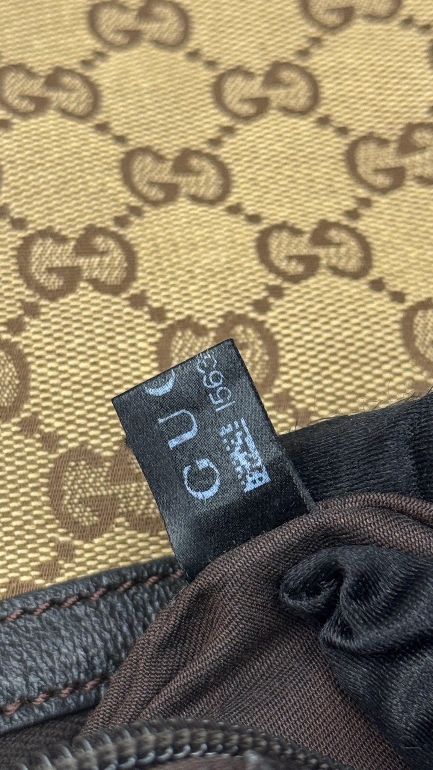 Gucci Half Moon Saddle Crossbody Brown