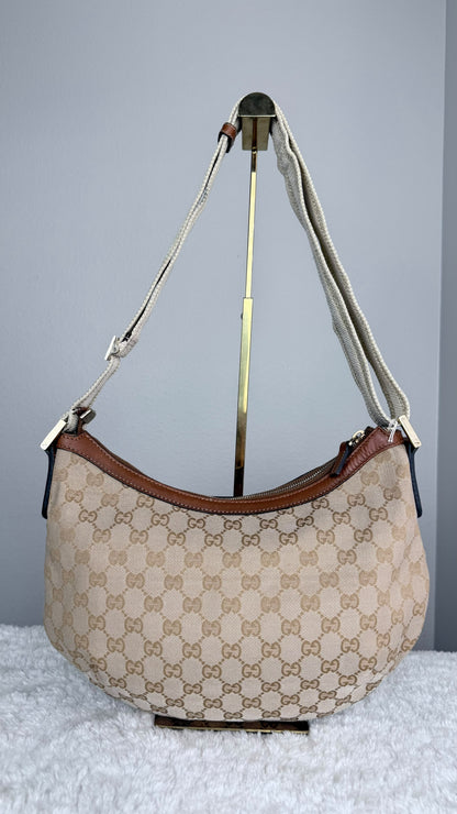 GUCCI Halfmoon GG Canvas Medium