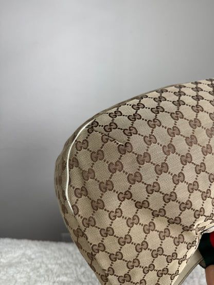 GUCCI Web New ladies Hobo GG Canvas Shoulder bag