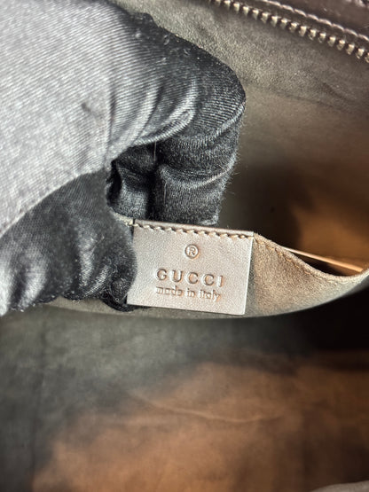 Gucci Web Clutch GG Supreme Coated Canvas