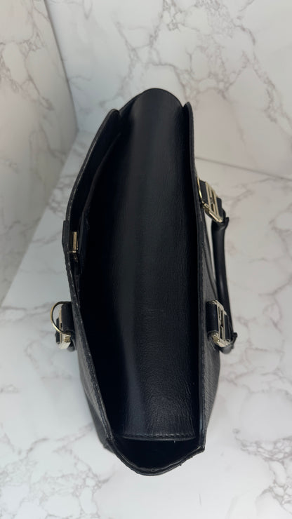 Fendi Zucca Canvas Top Handle Tote Bag