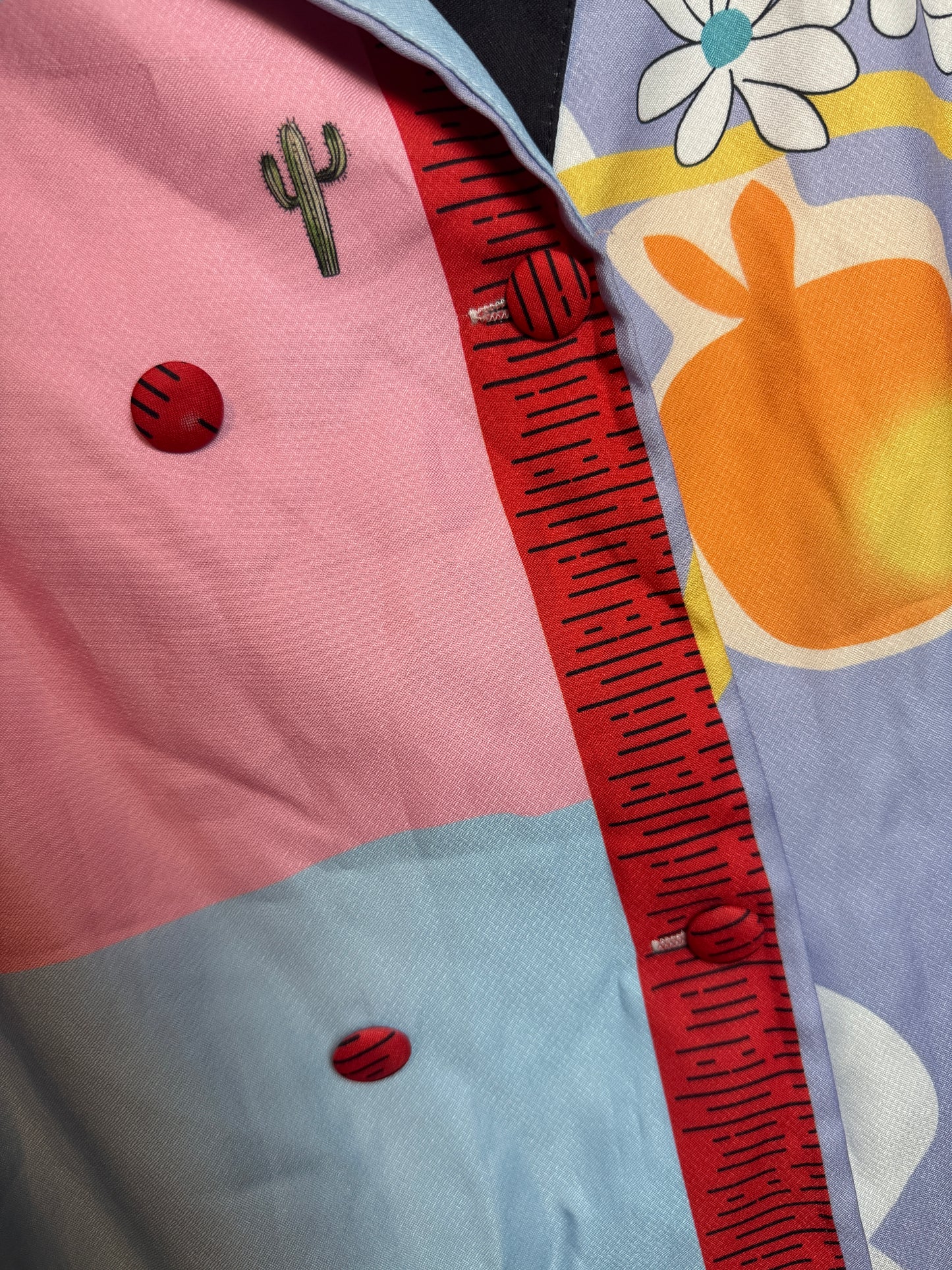 D14👗Pastel Pop Art Shirt Dress – Pre-Owned (All Sales Final) 💙🌼✨