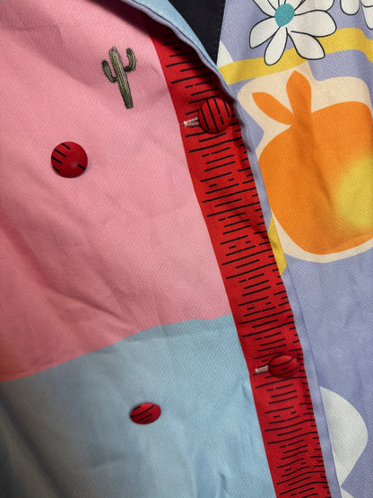 D14👗Pastel Pop Art Shirt Dress – Pre-Owned (All Sales Final) 💙🌼✨