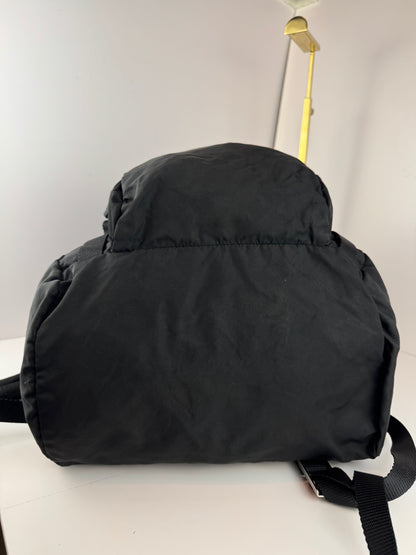 PRADA Tessuto Nylon Montagna Double Buckle Backpack Black