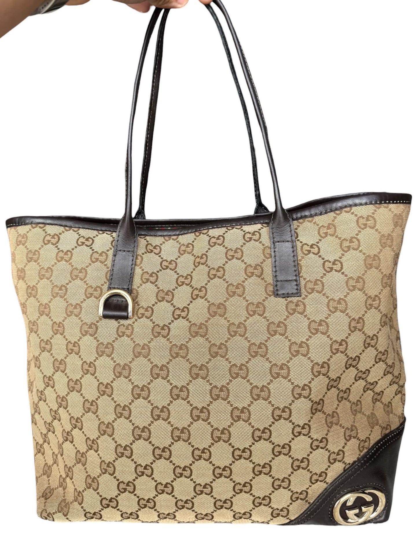 Gucci New Britt tote GG Canvas Medium