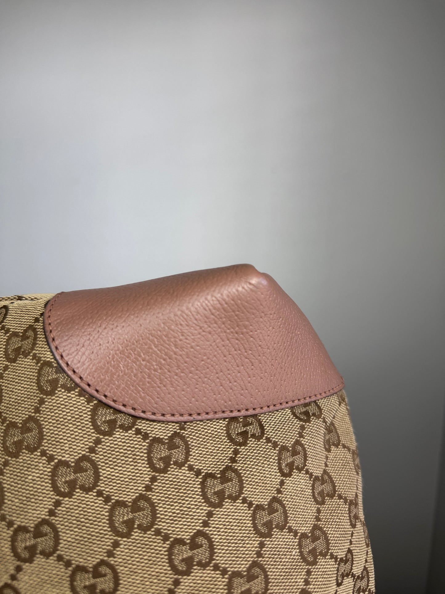 GUCCI Bree Top Handle GG Canvas Pink