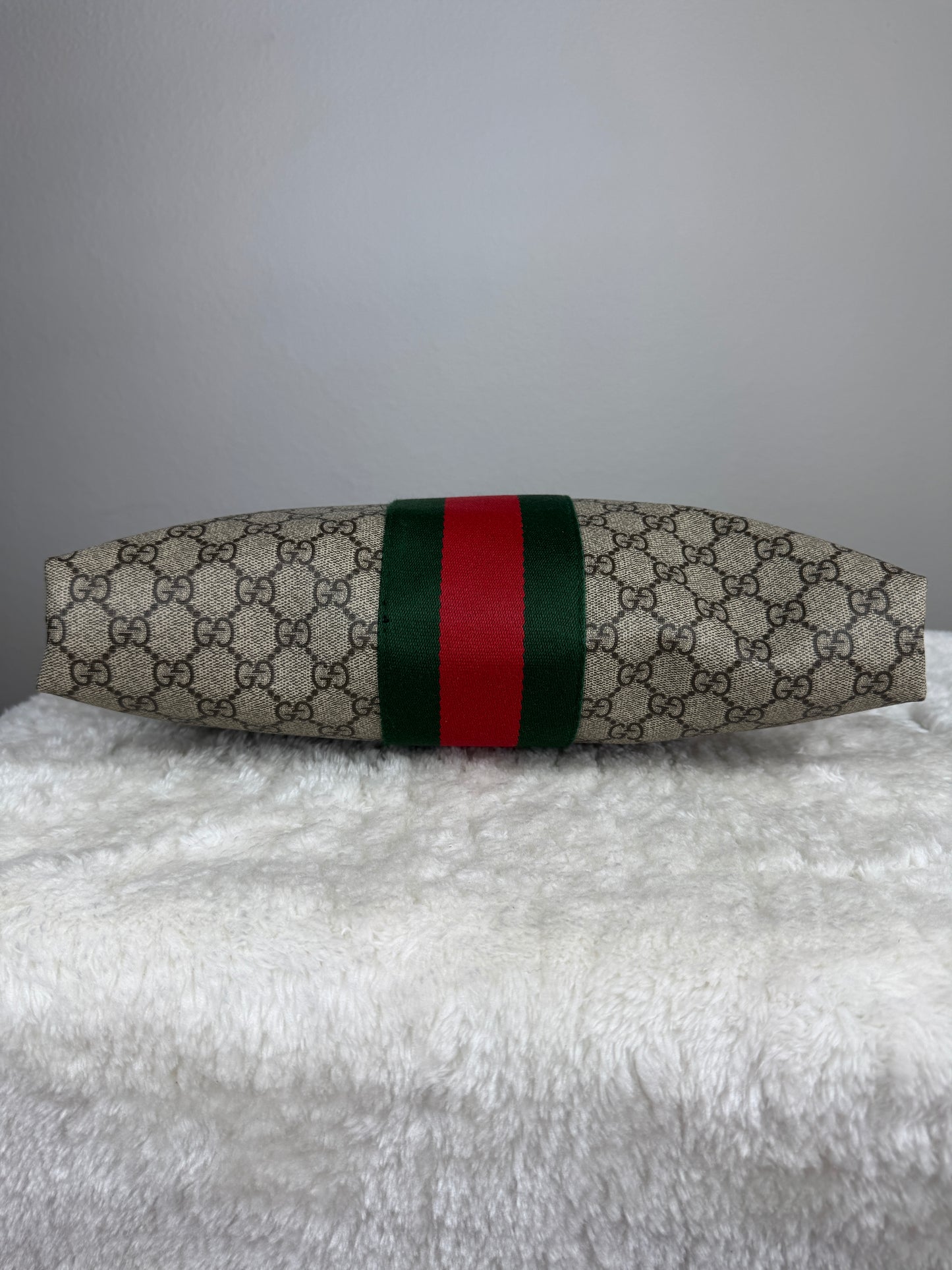 GUCCI Web Messenger Bag GG Coated Canvas Large