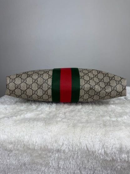 GUCCI Web Messenger Bag GG Coated Canvas Large