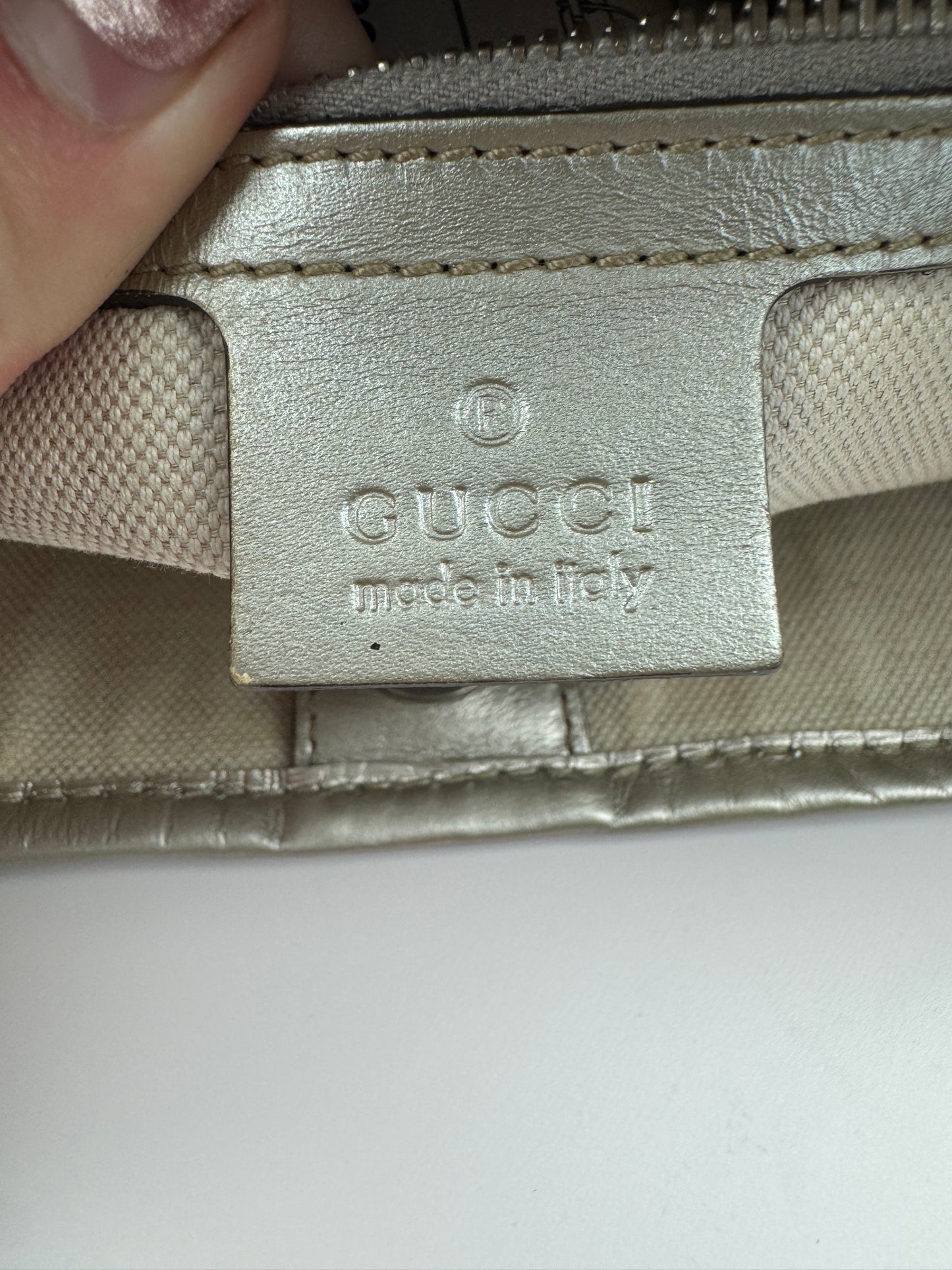 Gucci shopping Coated Canvas Grey