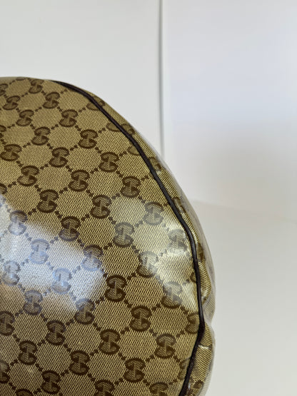 GUCCI GG Crystal Canvas Duchessa Hobo Bag