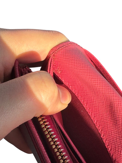 WA2👛 Prada continental flap wallet (COA Included) retail $995