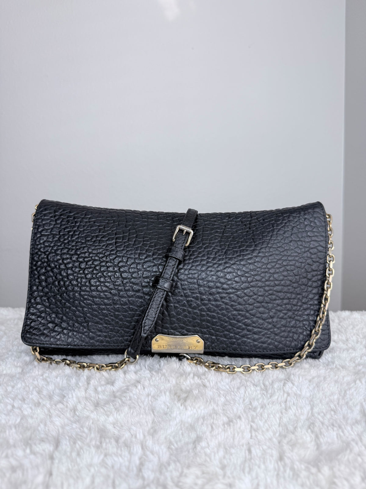 BURBERRY Mildenhall Heritage Grained Leather Medium