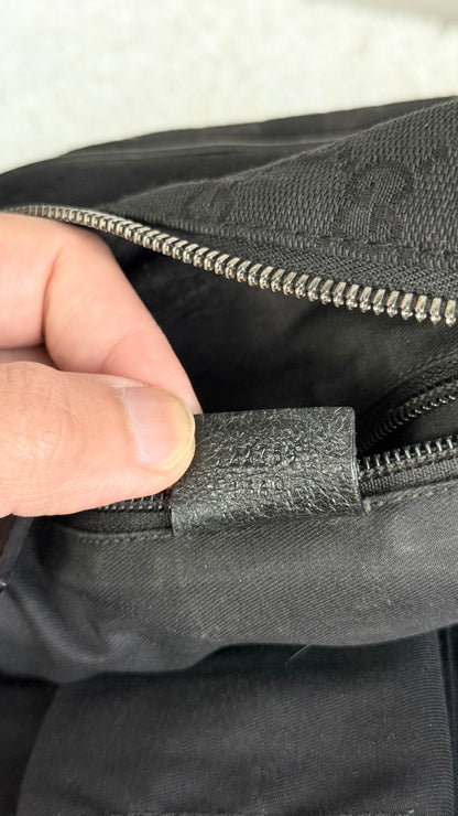 GUCCI Front pocket GG canvas Black Crossbody Black