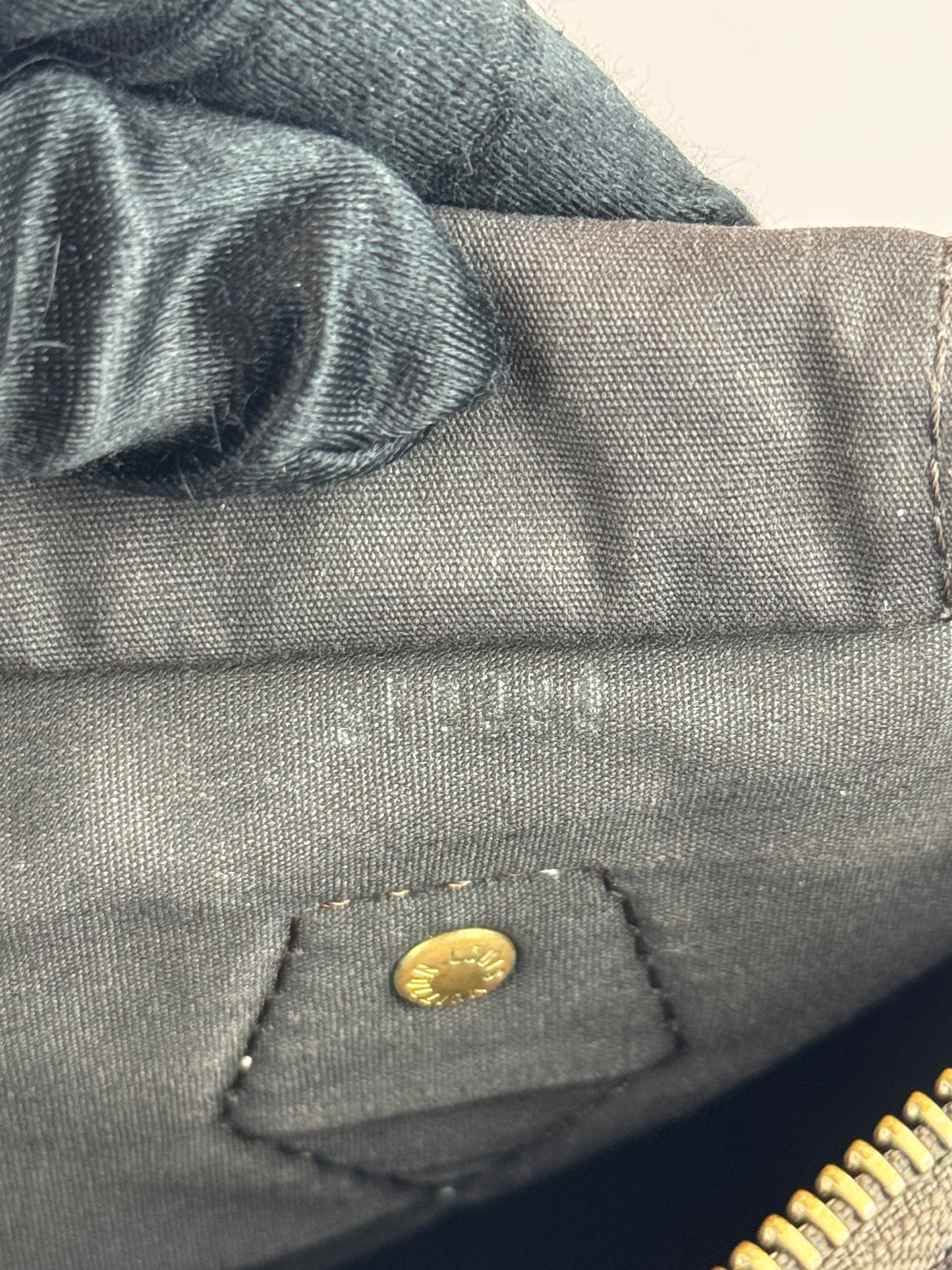 Louis vuitton speedy 30 mini lin Dark brown canvas
