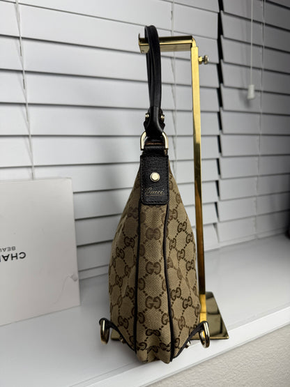 Gucci d ring hobo GG Canvas
