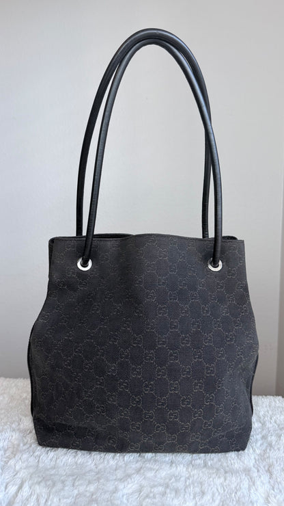 ັGUCCI Gifford Tote Danim Canvas