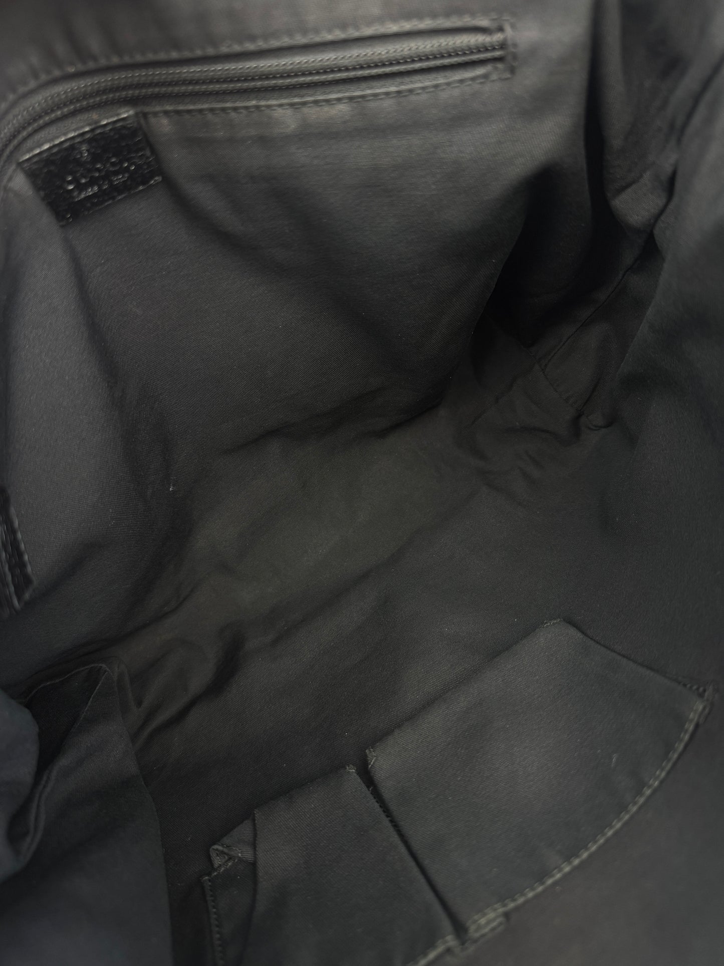 GUCCI Web Flap Messenger GG Canvas Black