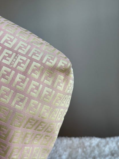 FENDI Zucca Tote FF Canvas Pink