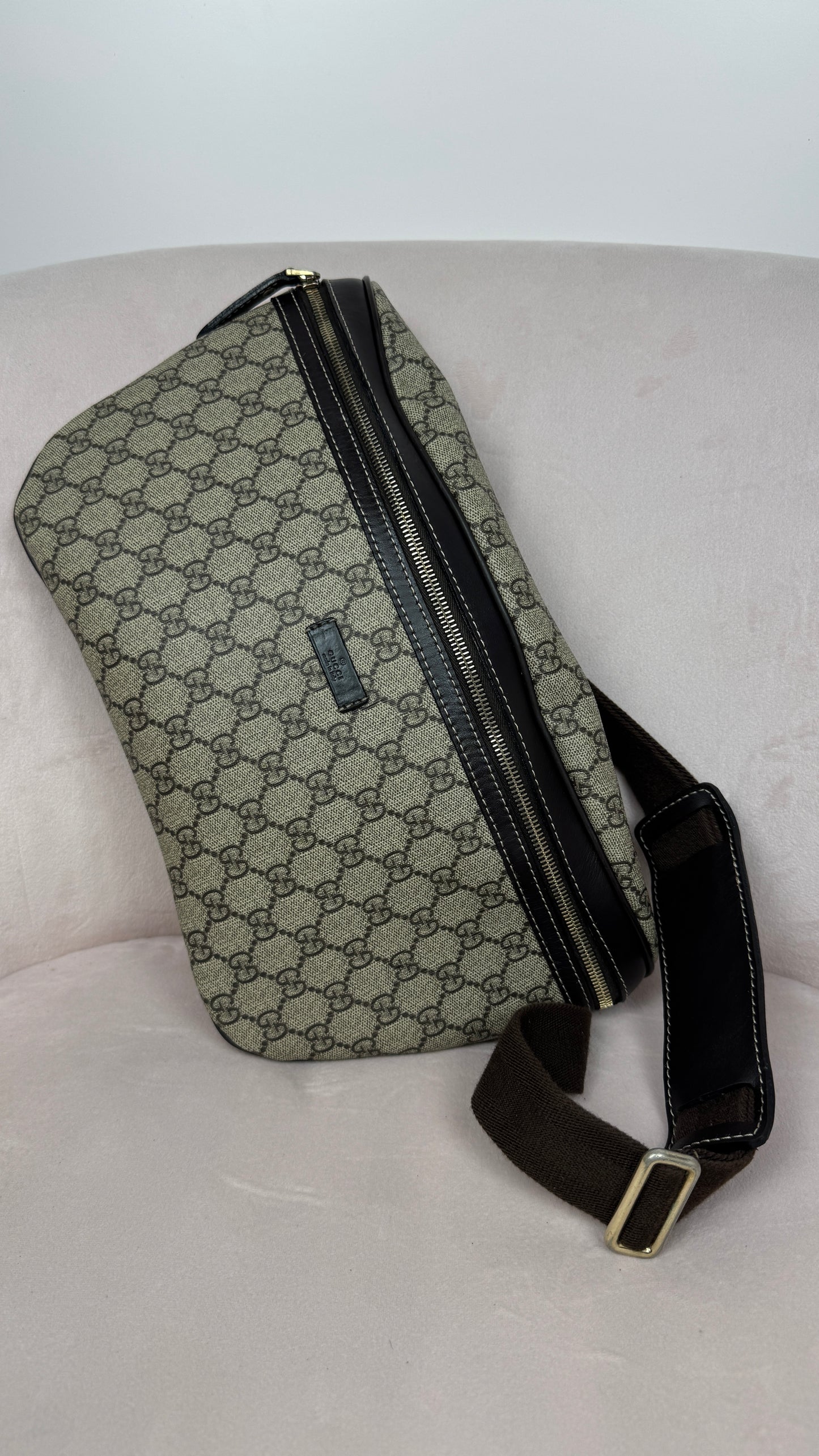 Gucci GG Supreme GG Belt Bag Coated Canvas Brown