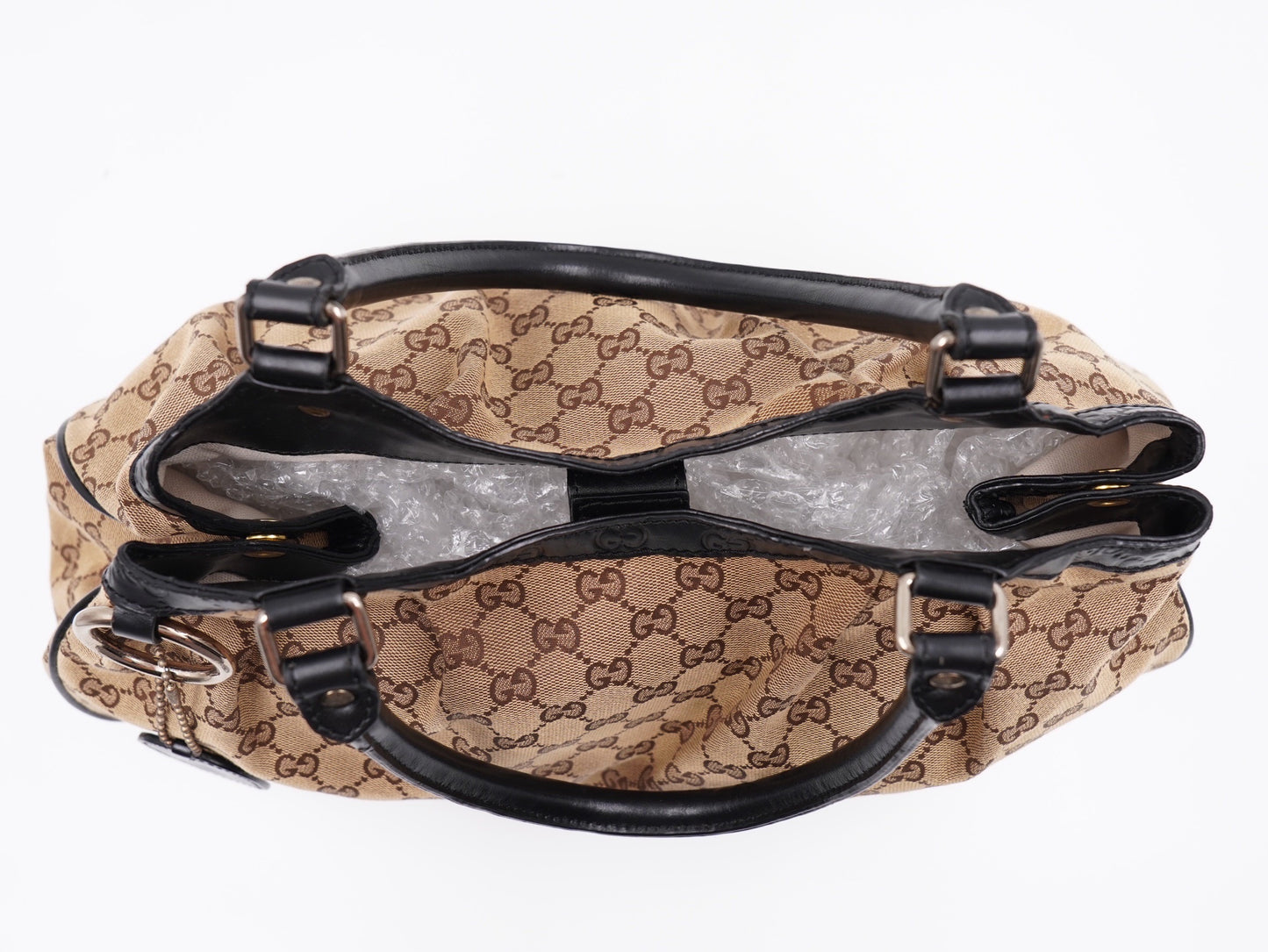 GUCCI Sukey Hobo Monogram GG Canvas Black