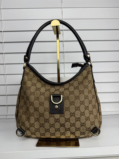 Gucci d ring hobo GG Canvas