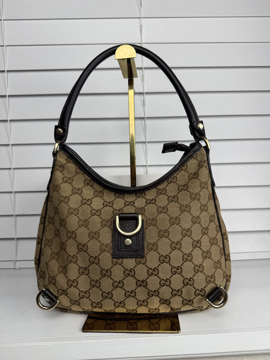 Gucci d ring hobo GG Canvas