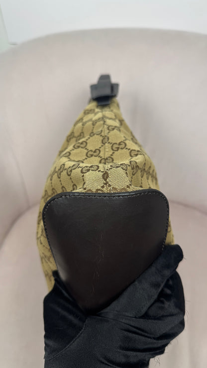 Gucci GG Canvas Hobo Shoulder Bag (Vintage)