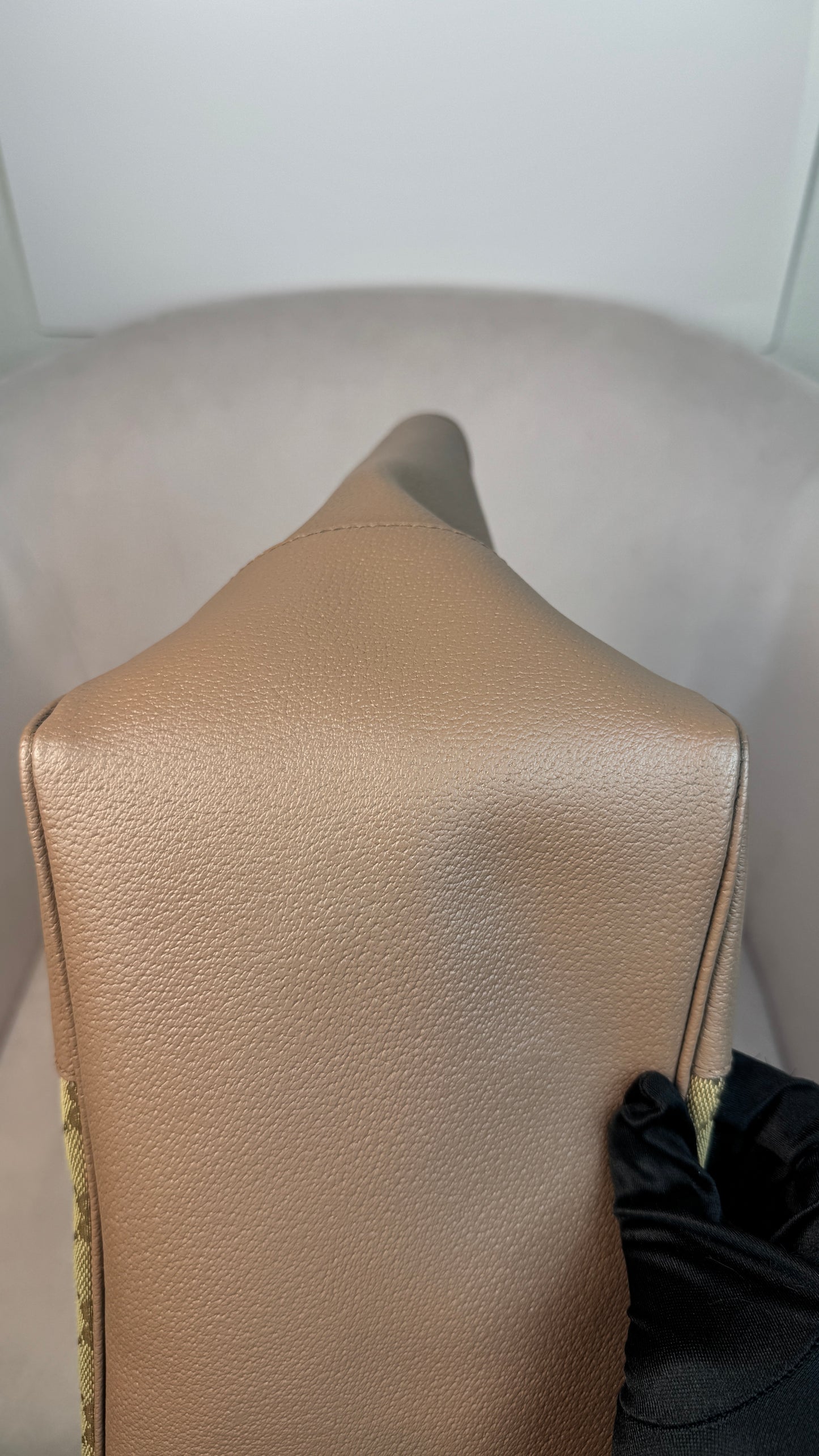 Gucci Bree GG Canvas Tote Shoulder Bag Nude