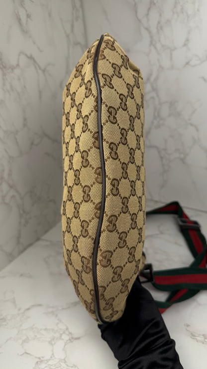 Gucci Half-Moon Wen Strap hobo brown