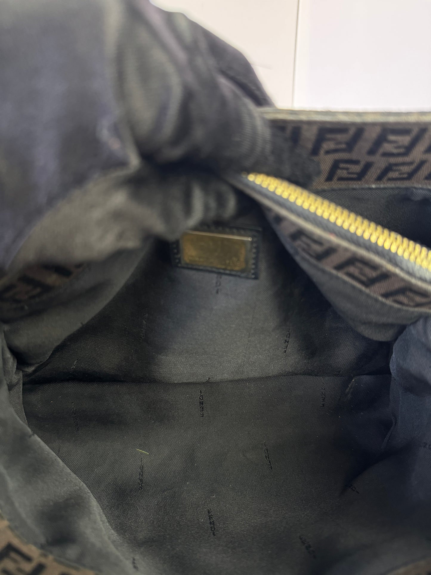 FENDI Vintage Shopping Tote Zucchino Canvas Small