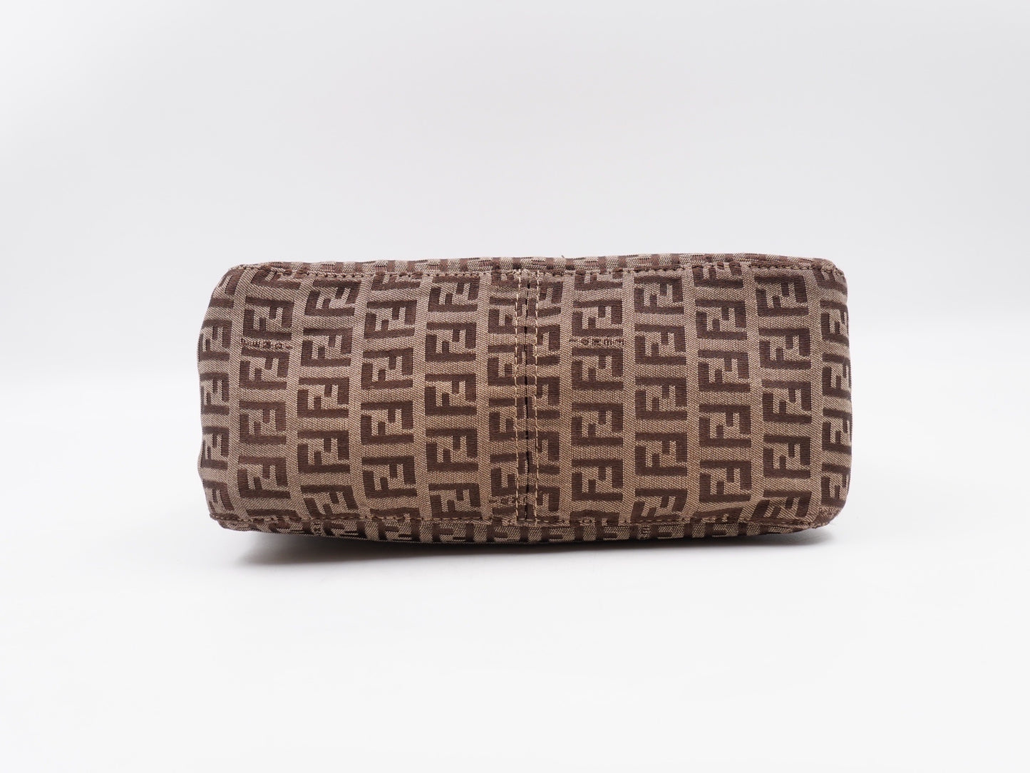 Fendi Zucchino Mini Pochette Brown