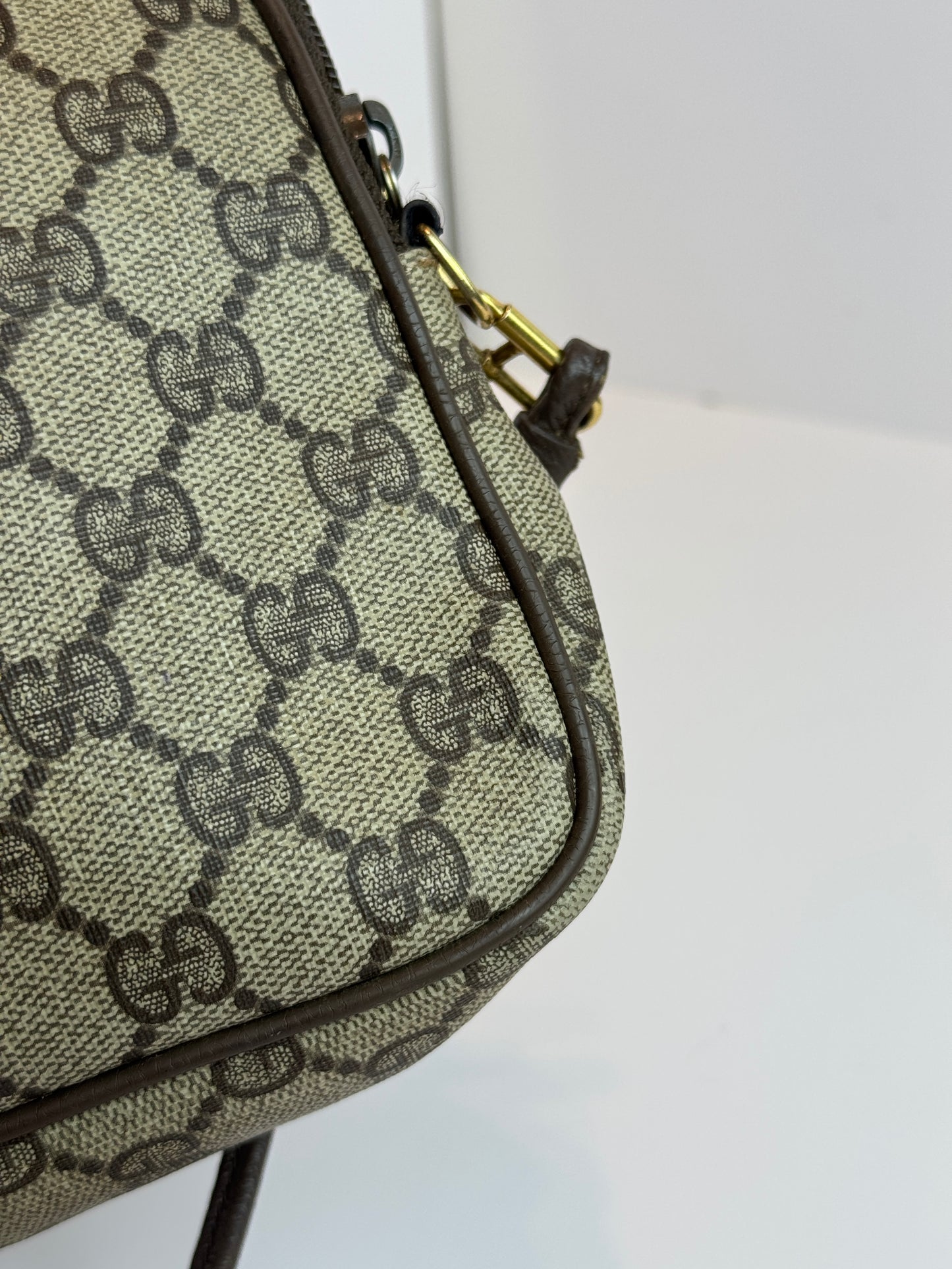 GUCCI Vintage Crossbody GG Coated Canvas