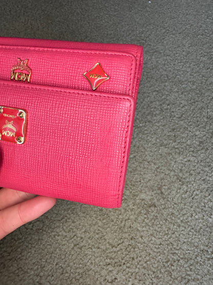 Mcm Wallet Trifold Pink